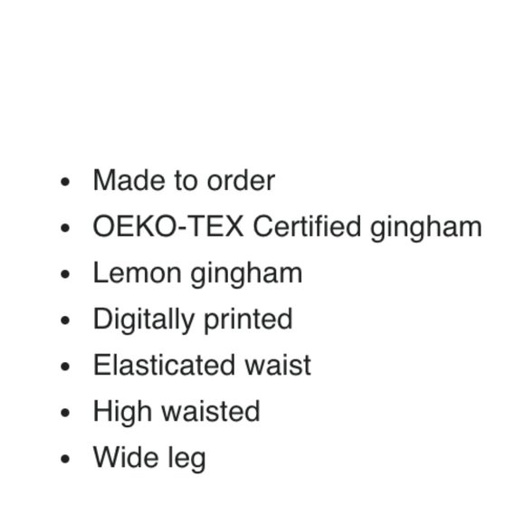 Rae Yellow Gingham High Waist Trousers - Picture 10 of 11